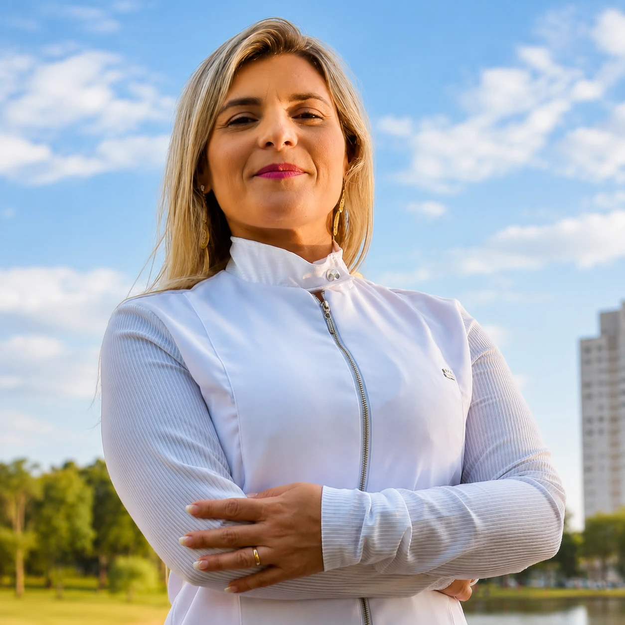 Fernanda Bittencourt em retrato profissional externo